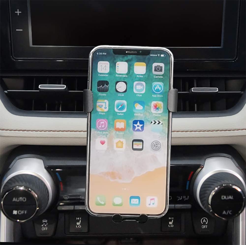 Zchan Custom (Big Phone Friendly) Phone Holder Fit for Toyota RAV4 2019-2025 (Not fit for Hybrid LE/XLE),Gravity Car Stand,RAV4 Car Mount in Air…