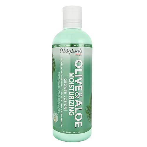 Originals by Africa's Best Olive & Aloe Moisturizing Growth Lotion, Ultimate Hydration Finishing Step, For All Hair Types and Textures, Petroleum