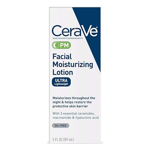 CeraVe Facial Moisturizing Lotion PM Ultra Lightweight 3 oz ( Packs of 12)