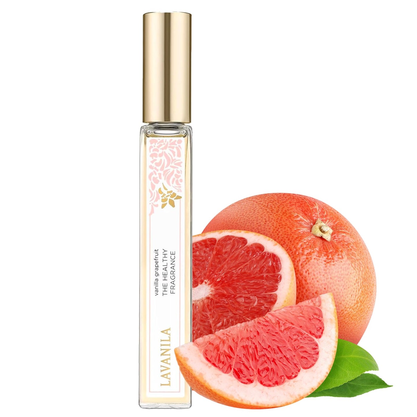 Lavanila Vanilla Grapefruit Perfume for Women, 0.32 oz Roller - Citrus, Warm Cedarwood & Soft Vanilla