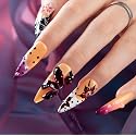 LOVFUL Press on Nails Handmade with Full Covered Crystals Reusable Fake Nails Stiletto Classic Regular 1.3 in Twilight Petals S Beauty & Personal Care Lovful