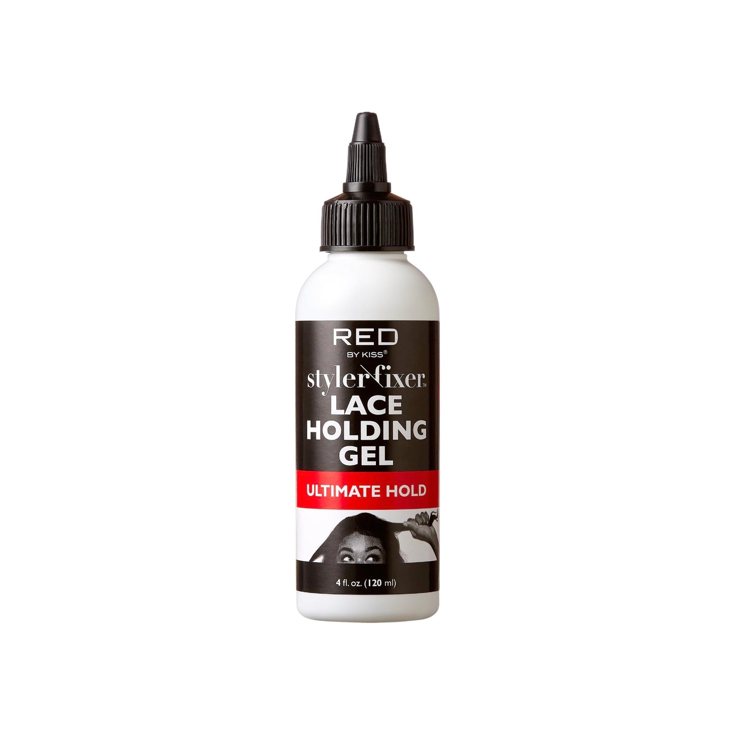 Red by Kiss Styler Fixer Lace Holding Gel, Long Lasting 72-Hr Wear, Quick-Dry Formula for Seamless Lace Application, Scalp Protection & Conditioning