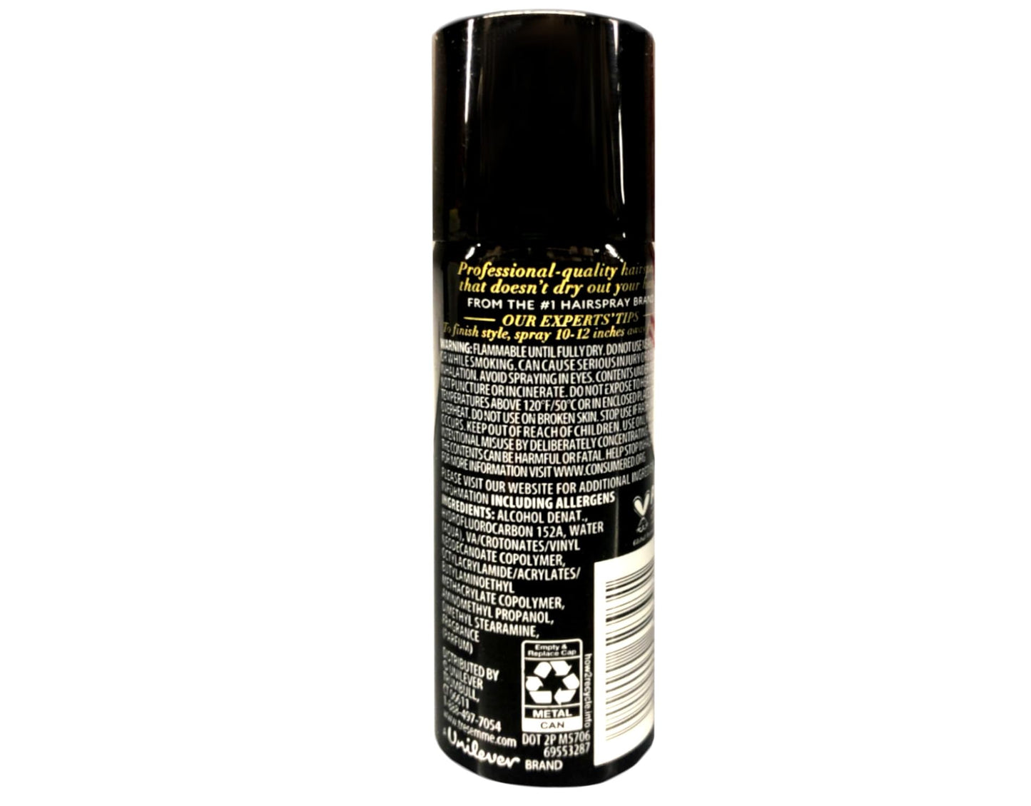 TRESemmé TRES Two Aerosol Hair Spray Extra Hold,Travel Size,1.5 oz(Pack of 3)