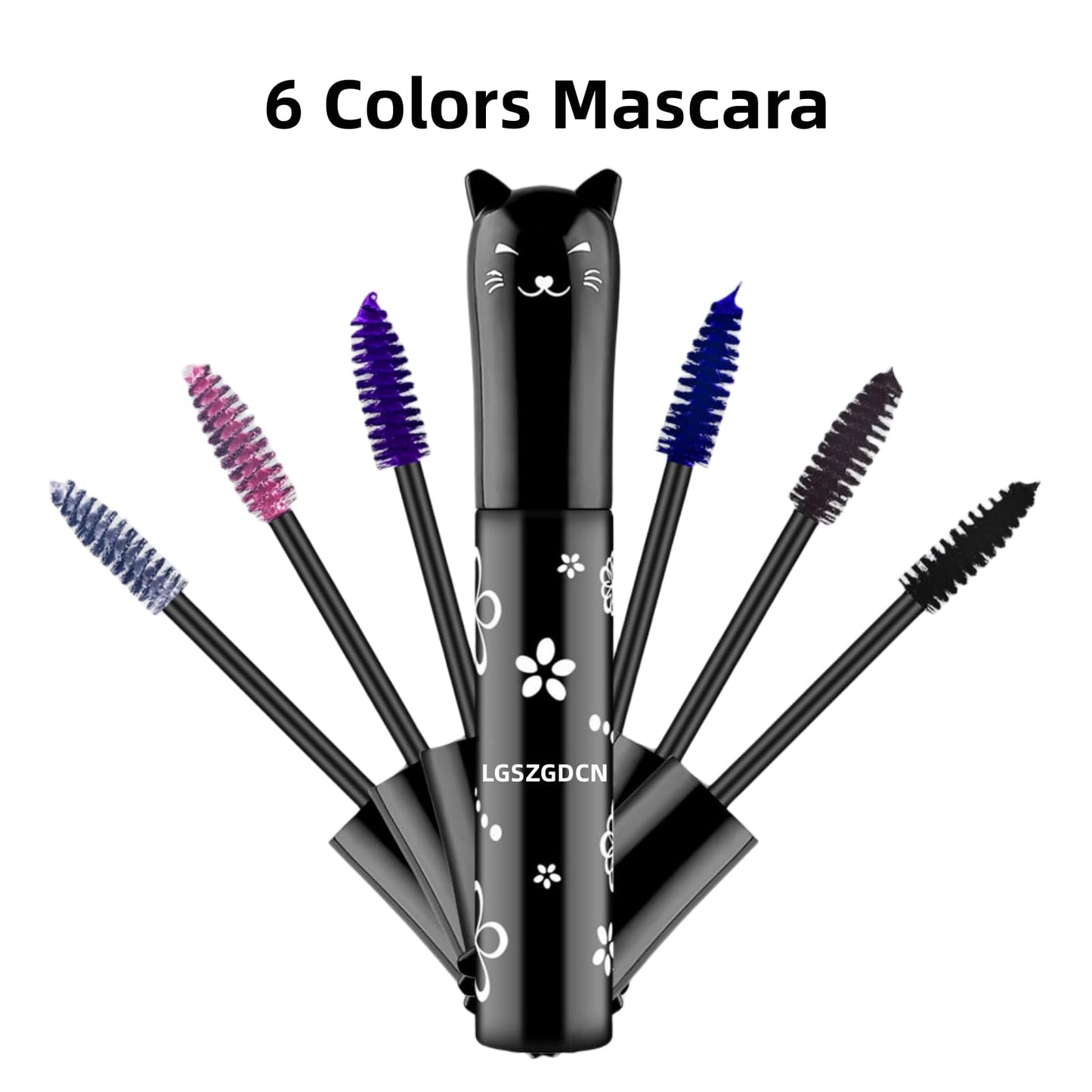 LGSZGDCN Brown Lashes Extensions mascara waterproof smudge proof Eyes Makeup volume and length Natural Hypoallergenic Fast Dry Eyelashes Curling Party