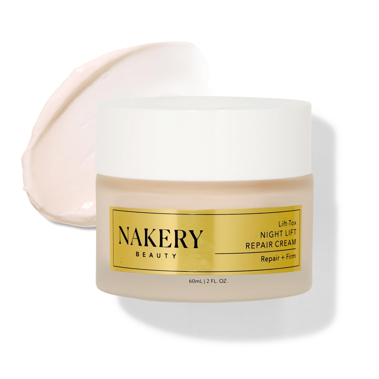 Nakery Lift-Tox Night Cream for Women - Overnight Anti Wrinkle Face Cream for Firmer & Smoother Complexion - Hydrating Night Cream for Women