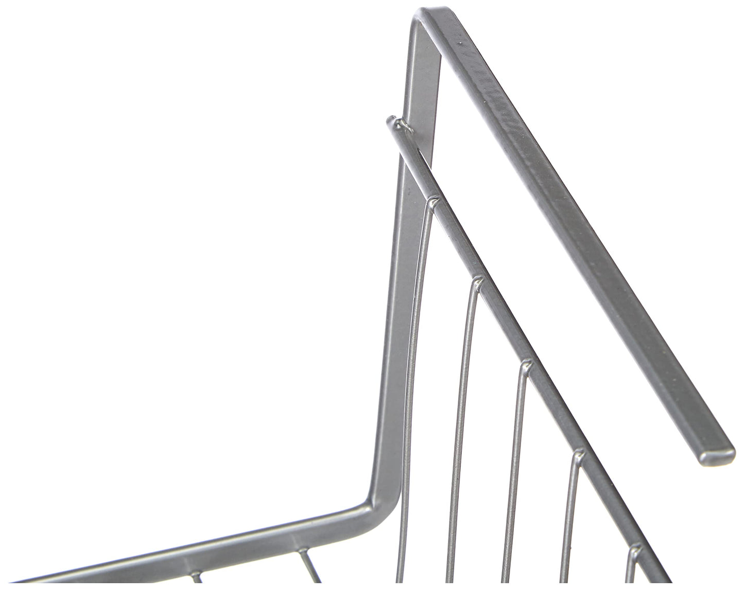 Metaltex Kanguro Cupboard Organiser, Under Shelf Storage Basket with Polytherm Coating for Long Term Use, Silver, Size: 40 cm