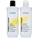 Kenra Triple Repair Shampoo/Conditioner Set | Targets & Repairs Weak or Broken Bonds | Split Ends | Damaged Hair | Bond Builder | Sulfate-Free | 10.1
