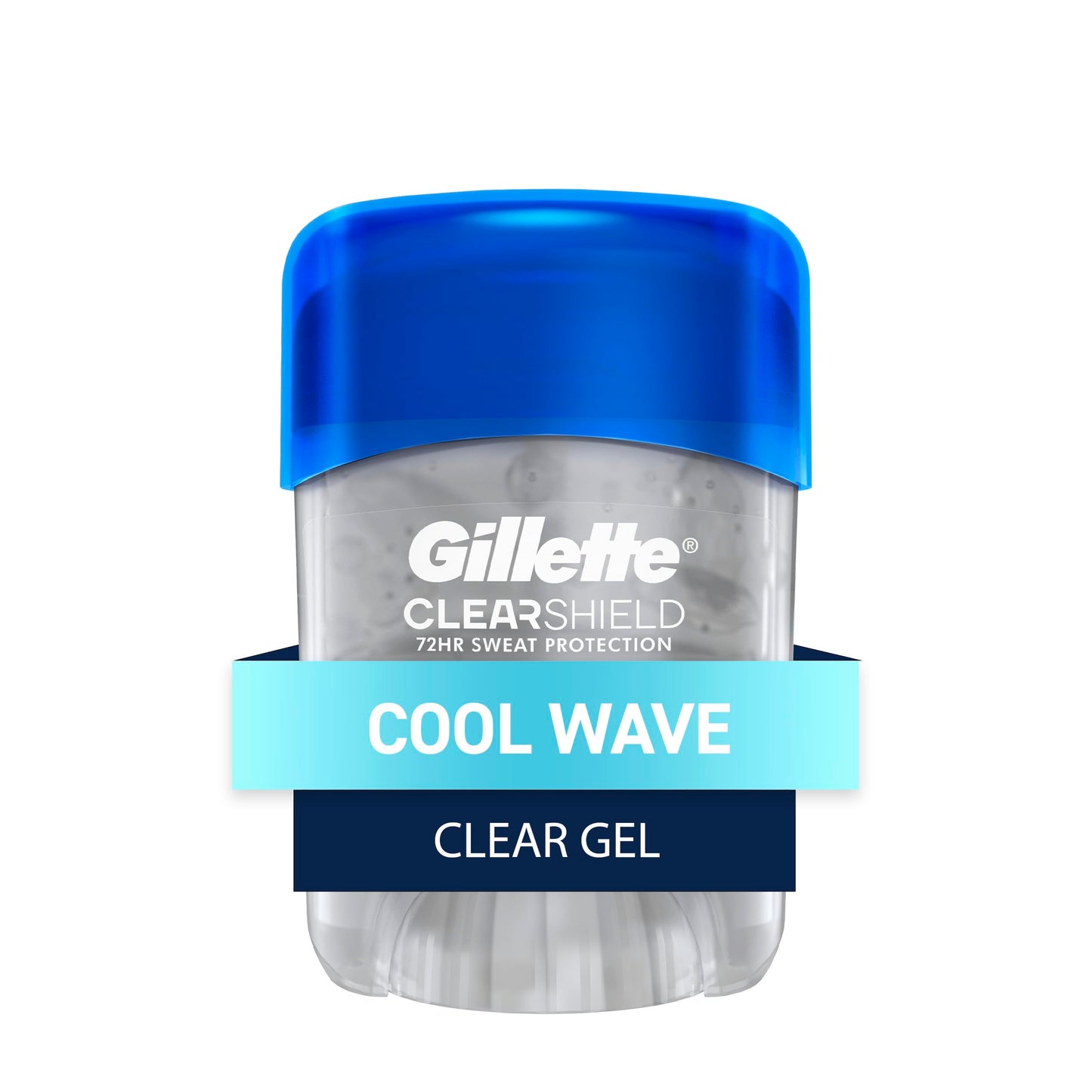 Gillette Antiperspirant and Deodorant for Men, 72hr Sweat & Odor Protection, Long Lasting Freshness, Anti-White Mark Technology, Clear Gel, Cool Wave Beauty and Personal Care Gillette