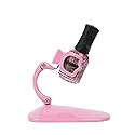 Grip and Tip Nail Polish Bottle Holder | Anti-Spill Polish Holder Stand, Pink Tilted | Fingernail Painting, Nail Art Tools | Nail Polish Accessories