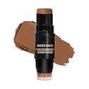 Nudestix Nudies Bronze All Over Matte Bronzing Stick - 3-in-1 Cream Bronzer for Cheeks, Eyes & Lips with Built-In Brush | Natural Contour & Sun-Kissed