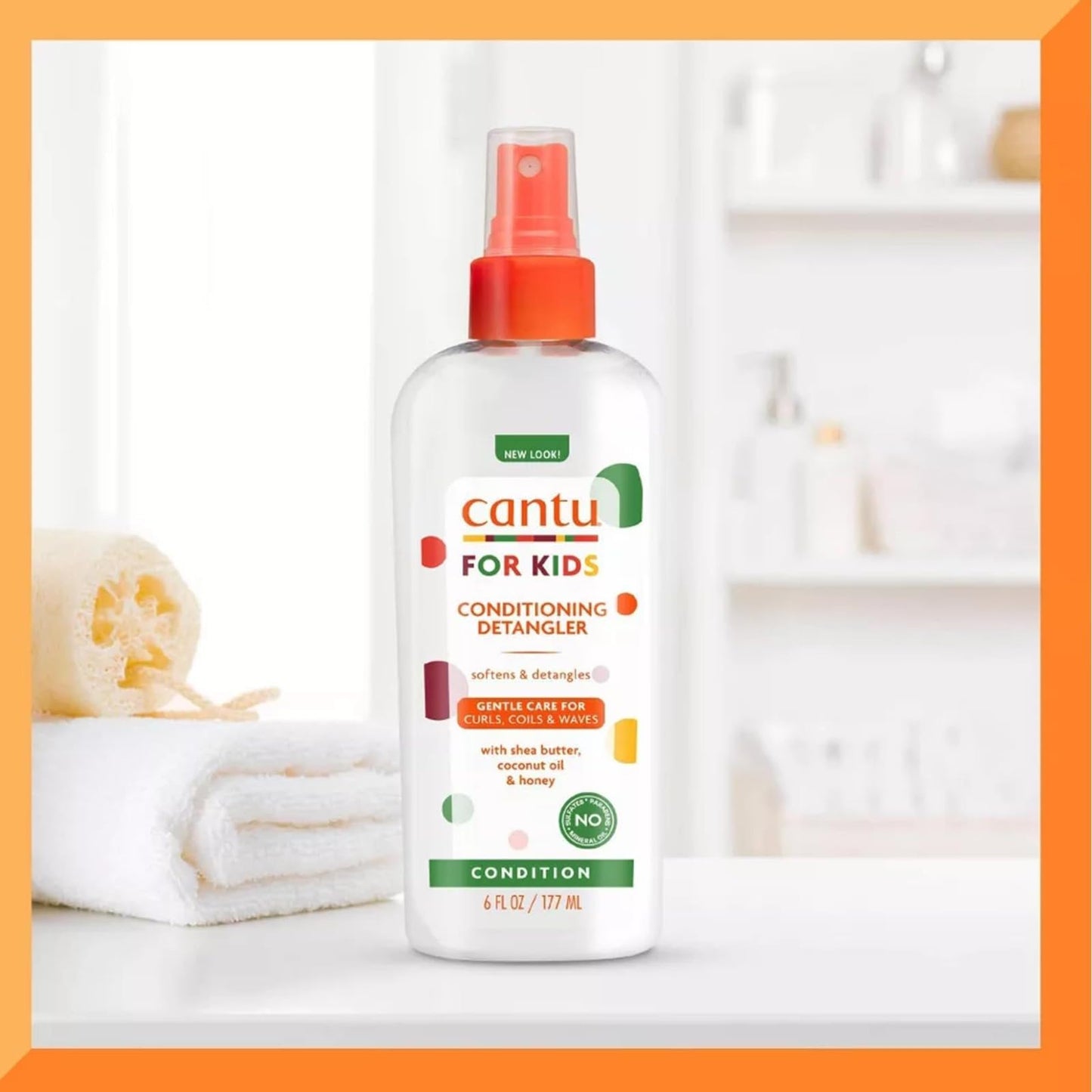 Cantu Care for Kids Conditioning Detangler, 6 Fl Oz (Packaging May Vary)