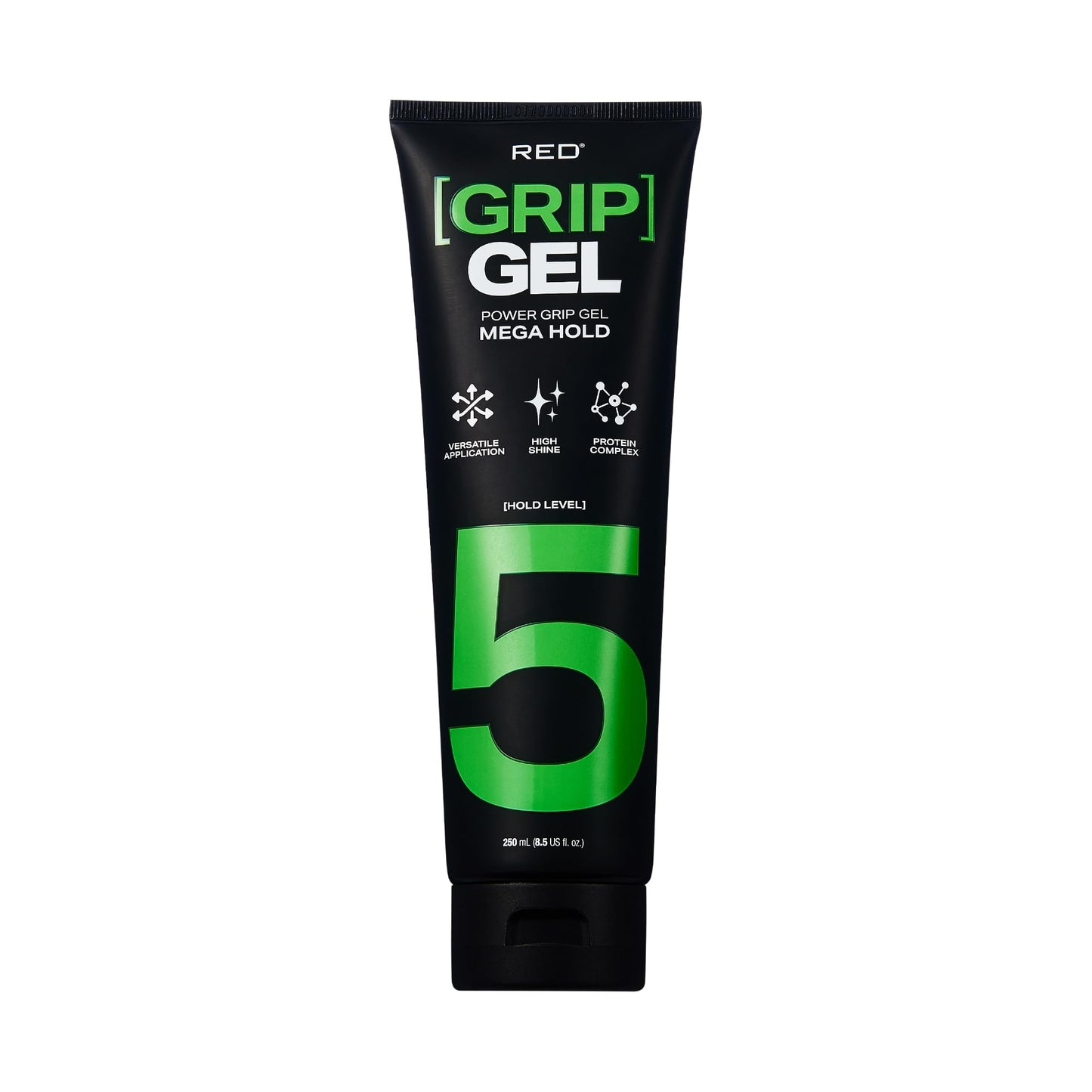 Red by Kiss Power Grip Gel - Long-Lasting Hold, Frizz-Free, High Shine, Protein Complex, Edge Control & Curl Definition (Mega Hold, 8.5 oz)