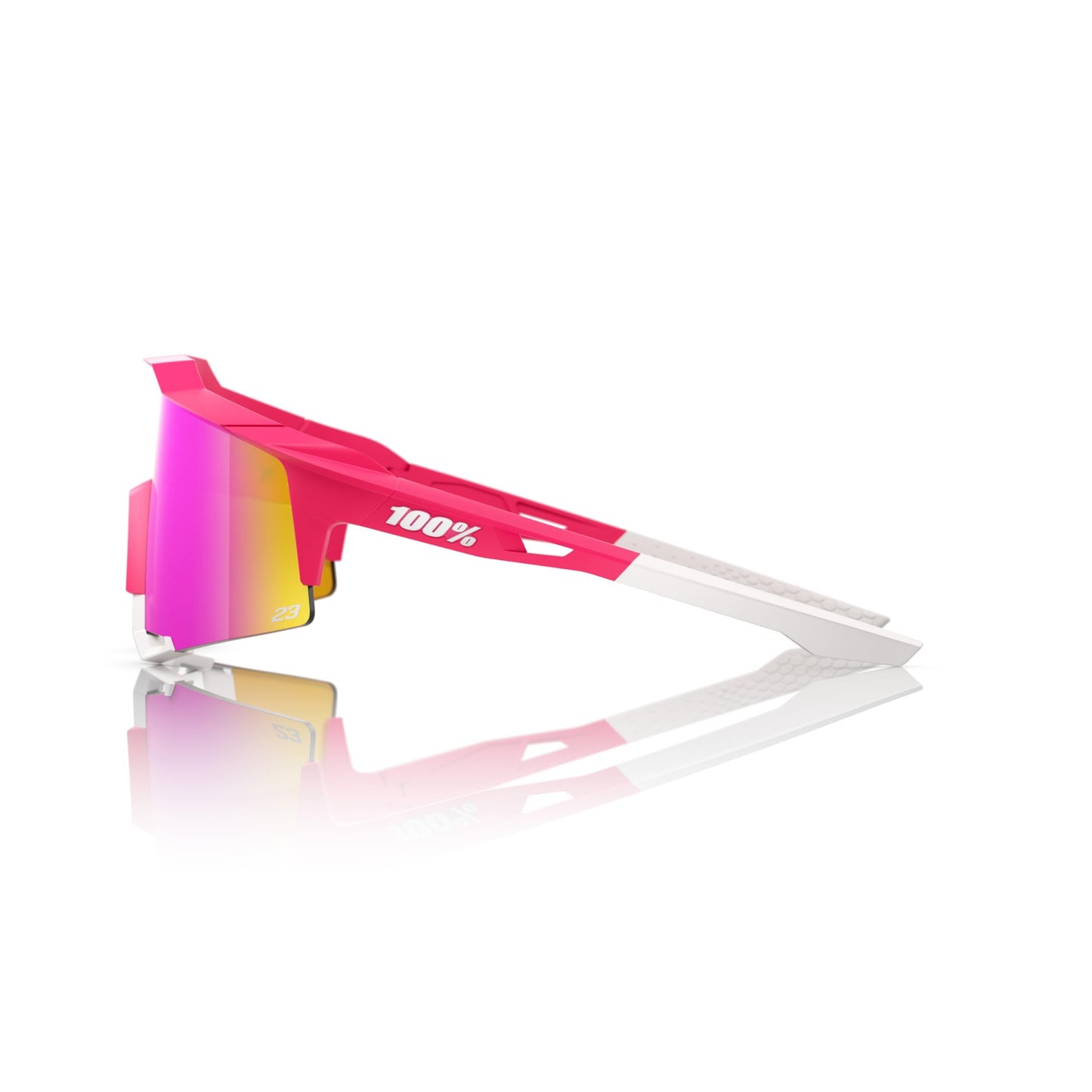100% Speedcraft LE Tatis 24 Sunglasses - Pitaya; HiPER Vital Pink Mirror