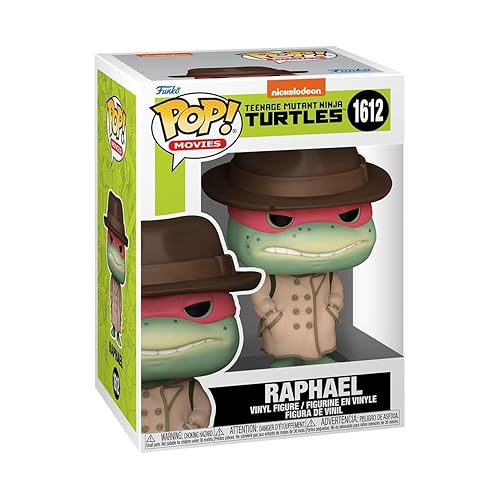 Funko POP! Movies: Teenage Mutant Ninja Turtles (TMNT) - Raphael with Coat & Hat - Collectable Vinyl Figure - Gift Idea - Official Merchandise…