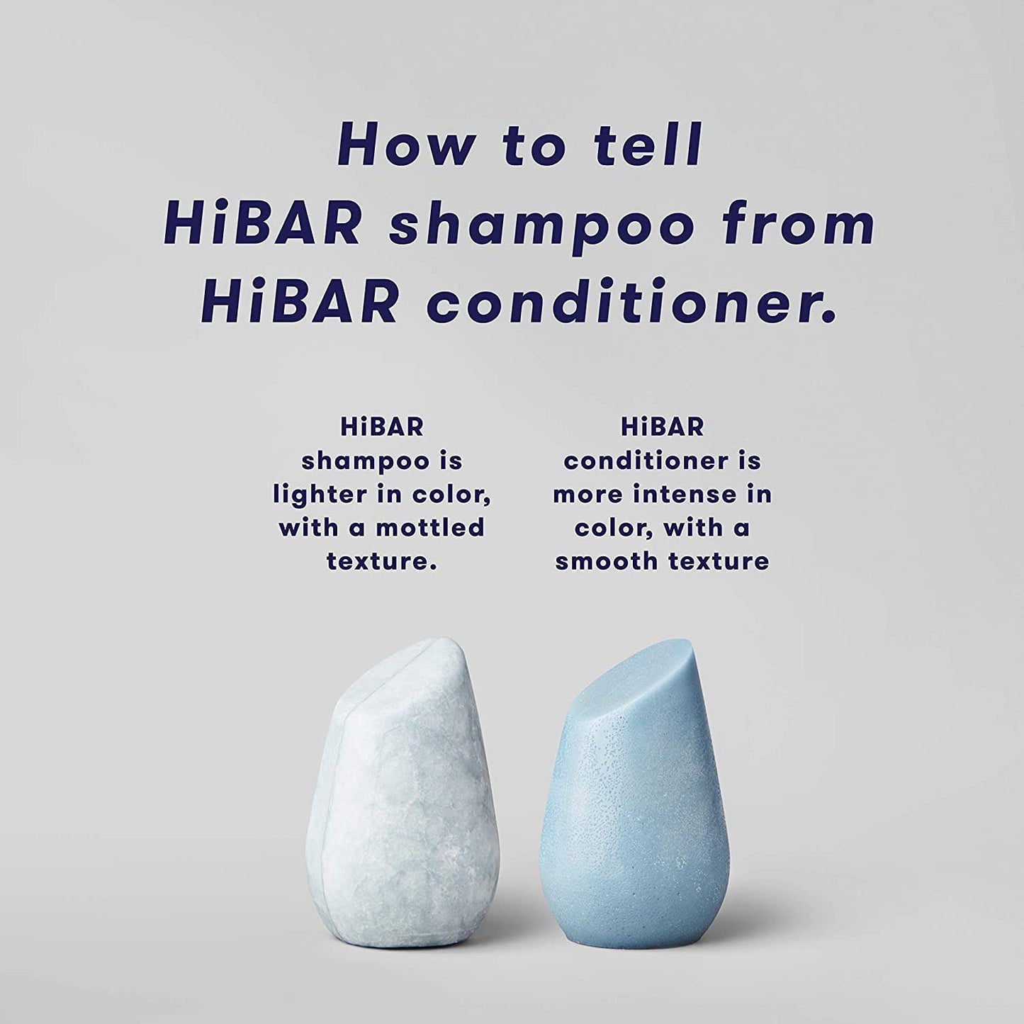 HiBAR - Moisturize Shampoo & Conditioner Bar Set - For Dry, Frizzy Hair - Nourish & Hydrate -Coconut Oil, Cocoa Butter & Vitamin B5 -Plastic, Soap