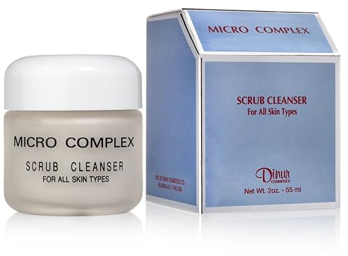 Dinur Cosmetics Micro Complex Deep Scrub Cleanser with Dead Sea Sand Gently Exfoliates, Removes Impurities, and Dead Skin Cells for Smooth, Youthful