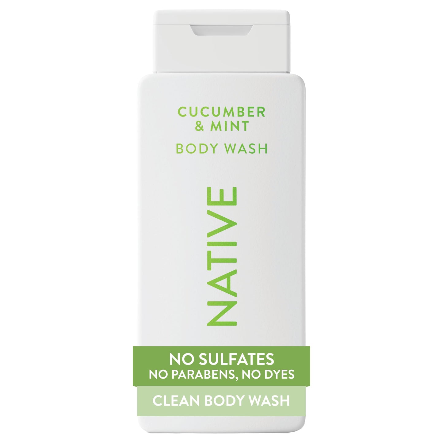 Native Body Wash Contains Naturally Derived Ingredients | For Women & Men, Sulfate, Paraben, & Dye Free Leaving Skin Soft and Hydrated | Cucumber