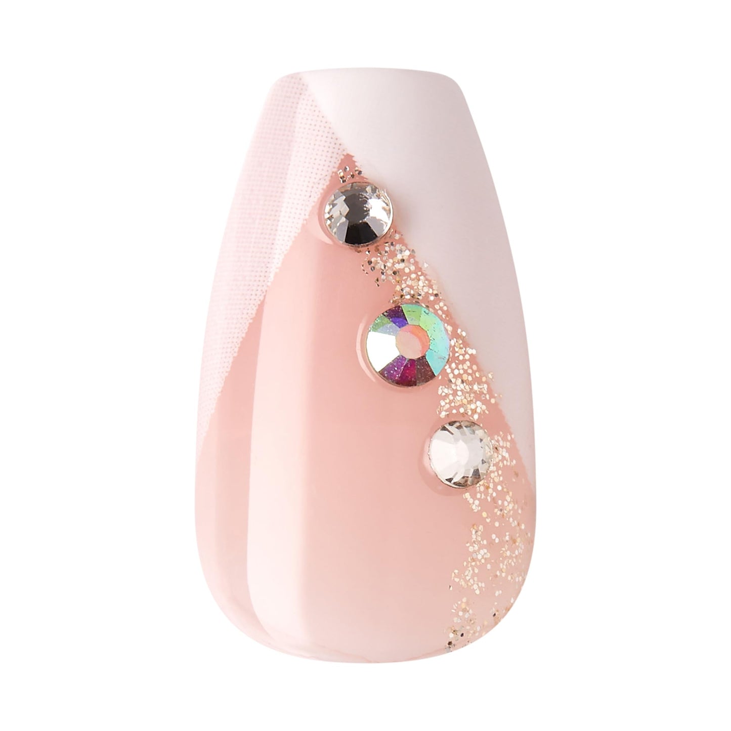 Kiss Impress No Glue Mani Press On Nails, French, 'Glimpse', White, Medium Size, Coffin Shape, Includes 30 Nails, Prep Pad, Instructions Sheet, 1 Beauty & Personal Care imPRESS