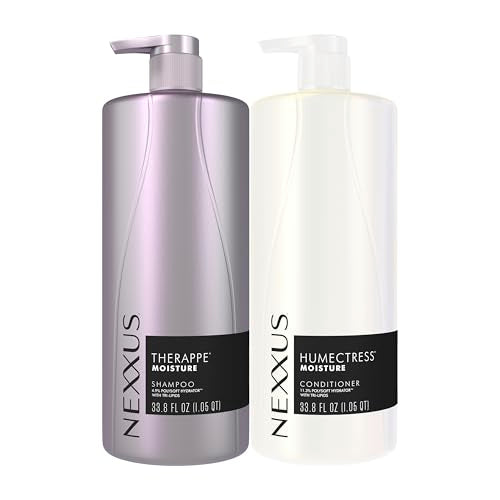 Nexxus Therappe Humectress Shampoo Conditioner 2 Count for Ultimate Moisture for Dry Hair Powered by Polysoft Hydrator Technology with Tri-lipids 33.8 Beauty and Personal Care Nexxus Default Title