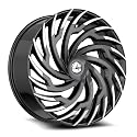 Azara AZA-536 30x9.5 6x135 6x139.7 +22 Cb 87.1 Gloss Black & Machined