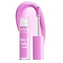 NYX PROFESSIONAL MAKEUP This Is Milky Gloss, Vegan Lip Gloss, 12 Hour Hydration - Lilac Splash (Sheer Baby Purple)