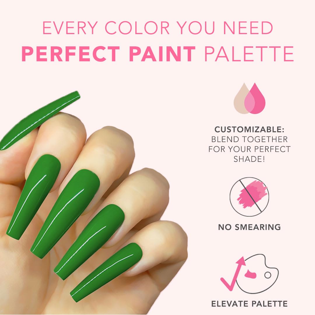 KIARA SKY Professional Nails Gel Art Pod - Ultra Pigmented Gel Art Paints (Leaf It Alone) Vibrant Green Beauty & Personal Care KIARA SKY