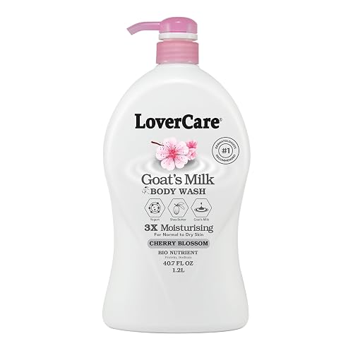 LoverCare Goat's Milk Cherry Blossom Moisturizing Body Wash 40.7 Fl.Oz - Single…