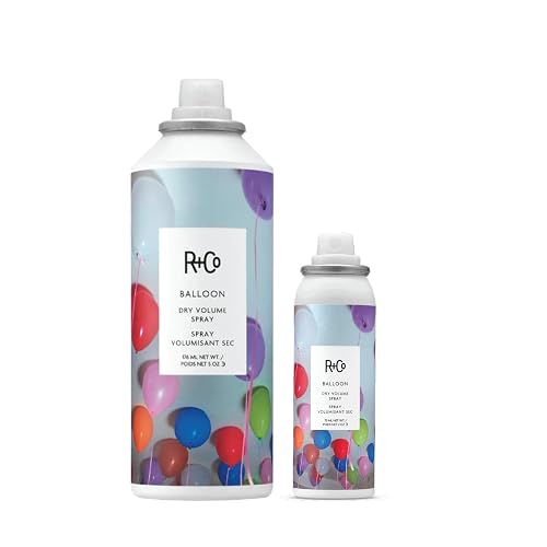 R+Co Balloon Dry Volume Spray Set | Instant Volume & Lift with Long-Lasting Hold | Adds Texture & Fullness Without Weight | Vegan + Cruelty-Free | 5oz