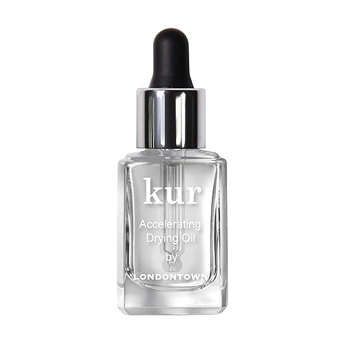 LONDONTOWN Accelerating Drying Oil, Quick Dry Polish Drying Drops with Botanical Oils & Vitamin B5, Reduces Smudges, Adds Shine & Hydration, Easy