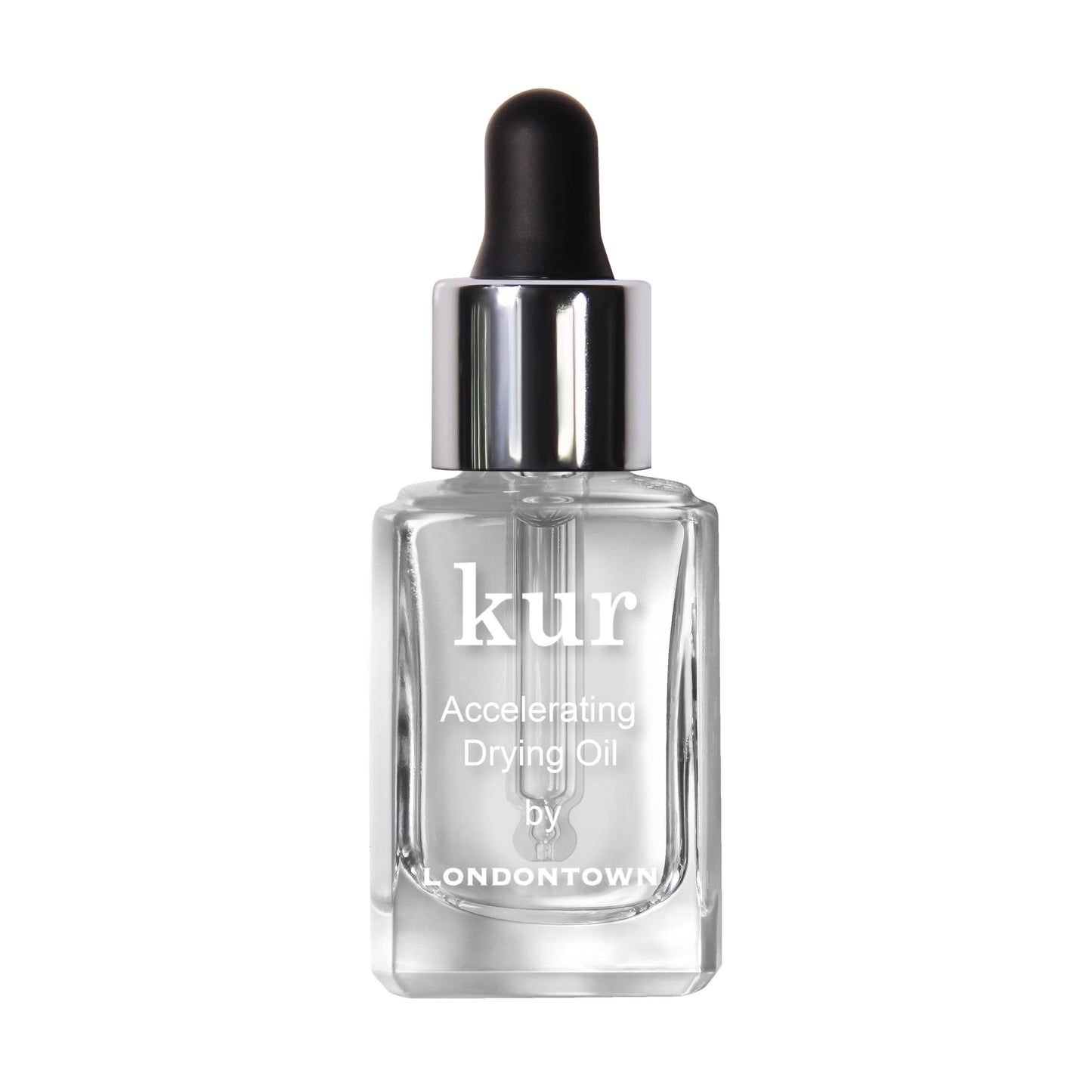LONDONTOWN Accelerating Drying Oil, Quick Dry Polish Drying Drops with Botanical Oils & Vitamin B5, Reduces Smudges, Adds Shine & Hydration, Easy