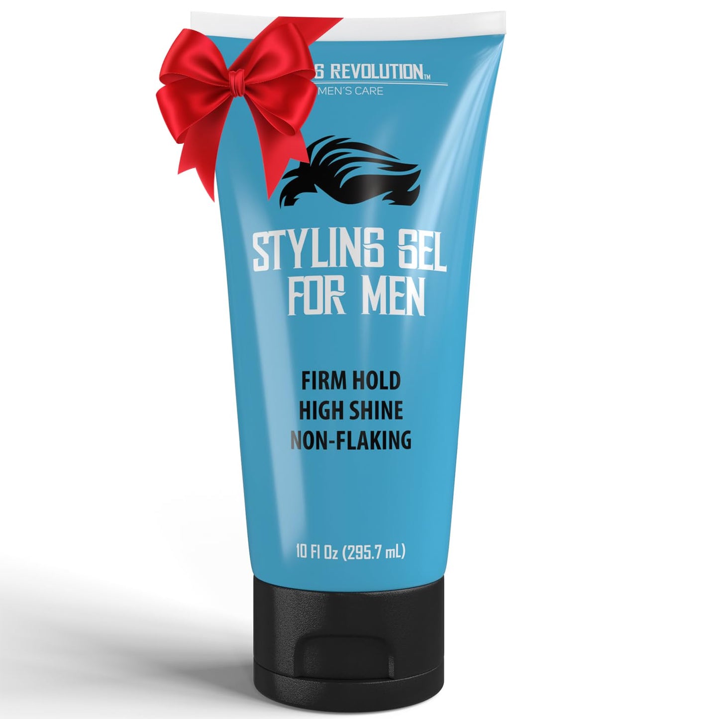Hair Gel for Men Strong Hold - Mens Hair Gel Extra Strength - Styling Gel for Hair Clear Hair Gel - Firm Hold Gel Hair High Shine Non-Flaking Curly