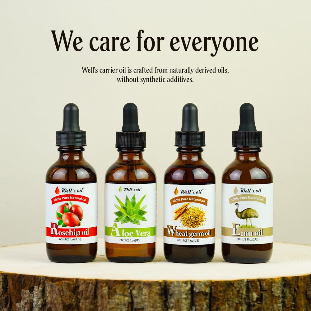Well's Oil Aloe Vera Oil - Hydrating & Nourishing | Supports the Appearance of Healthy Hair & Soothes Dry Skin | All Natural | For Skin & Hair Care (2
