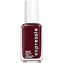 essie expressie Quick-Dry Vegan Nail Polish, Not So Low-Key, Blackened Burgundy, 0.33 Ounce