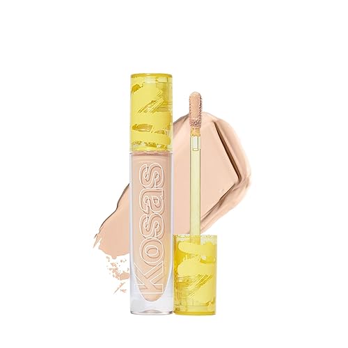 Kosas Revealer Concealer - Medium Coverage Makeup with Hyaluronic Acid, Conceals Dark Circles Under Eyes, Dark Spots and Blemishes + Brightens