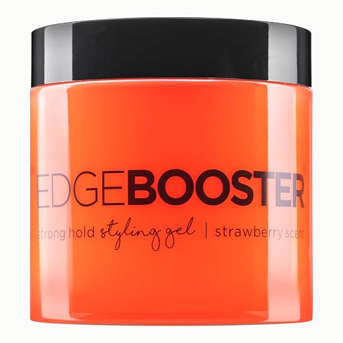 Style Factor EDGE BOOSTER® Strong Hold Styling Gel | Alcohol-Free Hair Gel with Camellia Sinensis Seed Oil for Curly, Wavy & Sleek Styles | Frizz