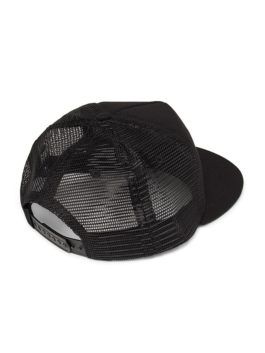 Rhude, Collegiate Cotton Trucker Hat, Black