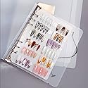 Press On Nail Organizer,Press On Nail Packaging,Removable Loose-Leaf Storage Book for Fake Nail,Nail Display (A5(9.05 * 7.08 * 1.37inch)