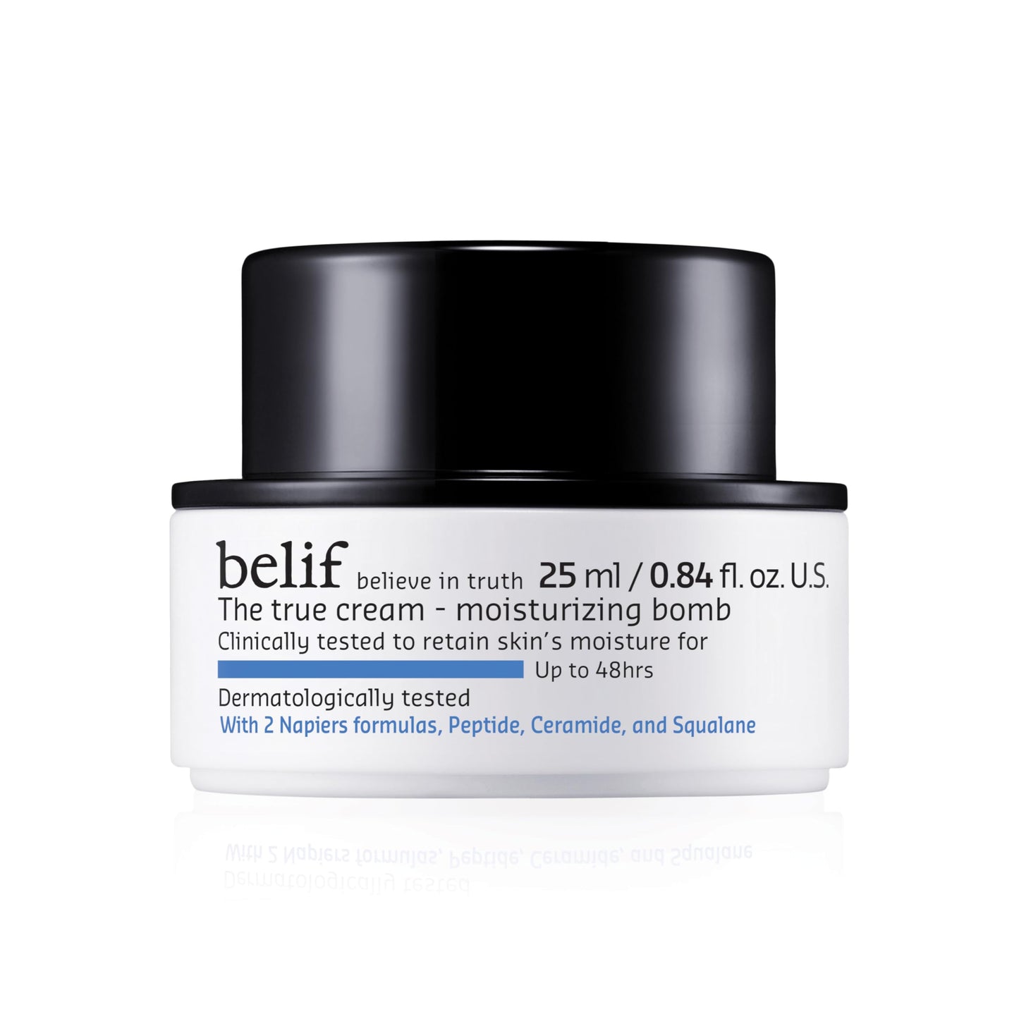 belif Moisturizing Bomb - Daily Ceramide Moisturizer with Peptide & Squalane, 48hr Hydration & Anti-Aging Cream, Milky & Lightweight, Restores Skin
