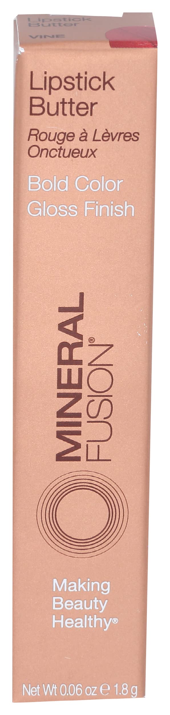 Mineral Fusion Lipstick Butter, Vine, 0.06 Ounce Packaging May Vary