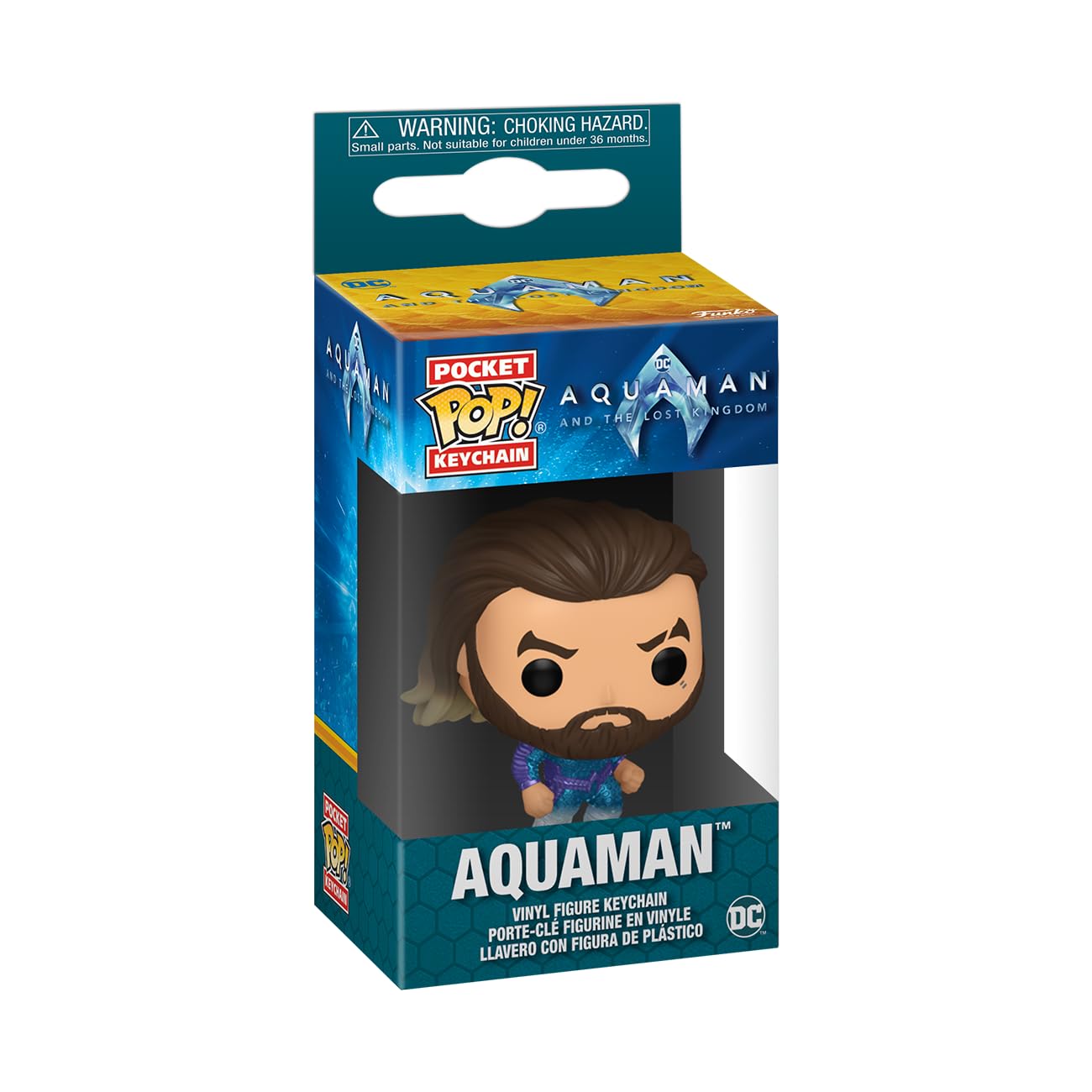 Funko POP! Keychain: DC - Aquaman Novelty Keyring - Collectable Mini Figure - Stocking Filler - Gift Idea - Official Merchandise - Movies Fans…