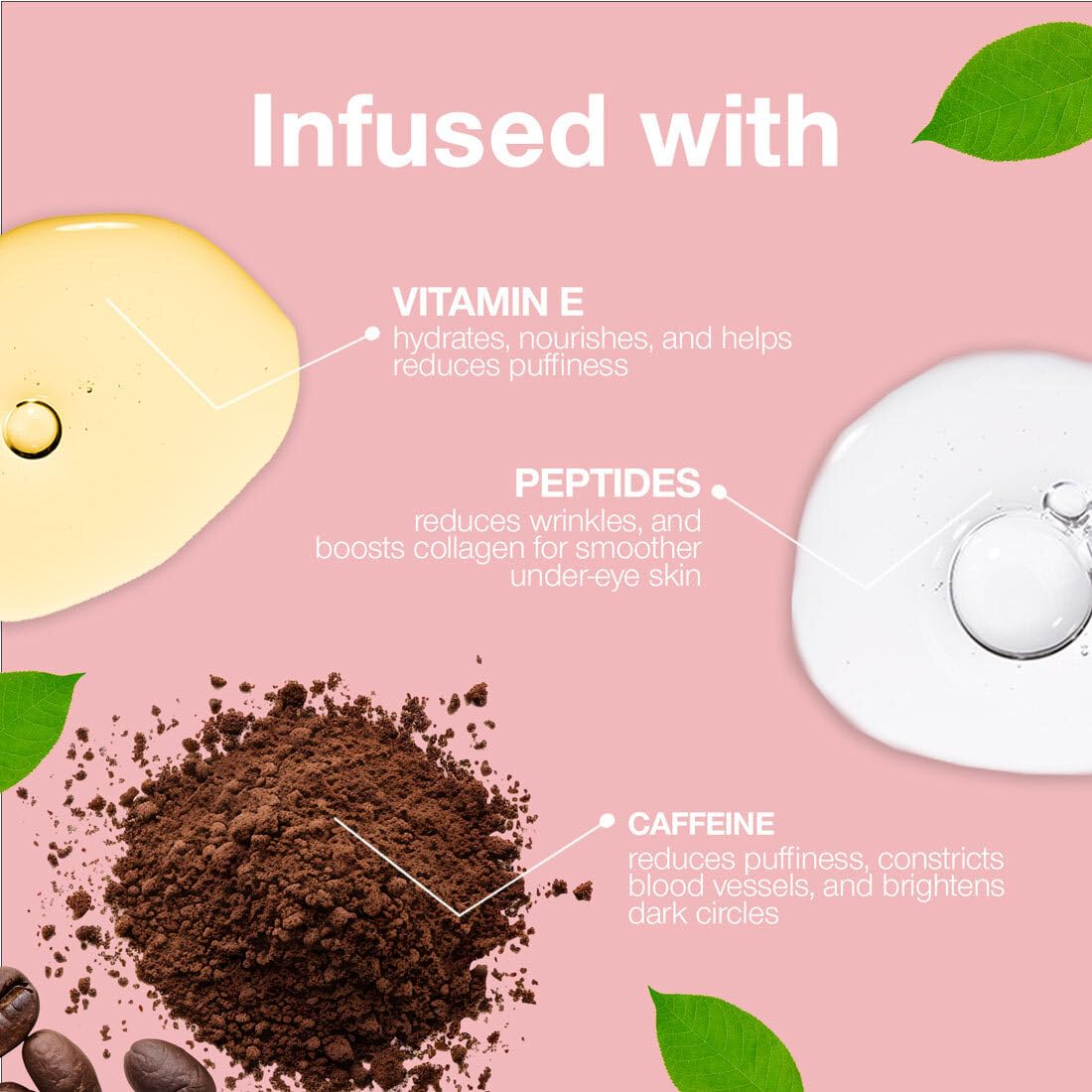 Palladio Under Eye Brightener, Conceal, Brightens, Reduces Appearance of Dark Circles, With Caffeine Peptides & Vitamin E, Tired Skin Color Correcting Beauty and Personal Care Palladio
