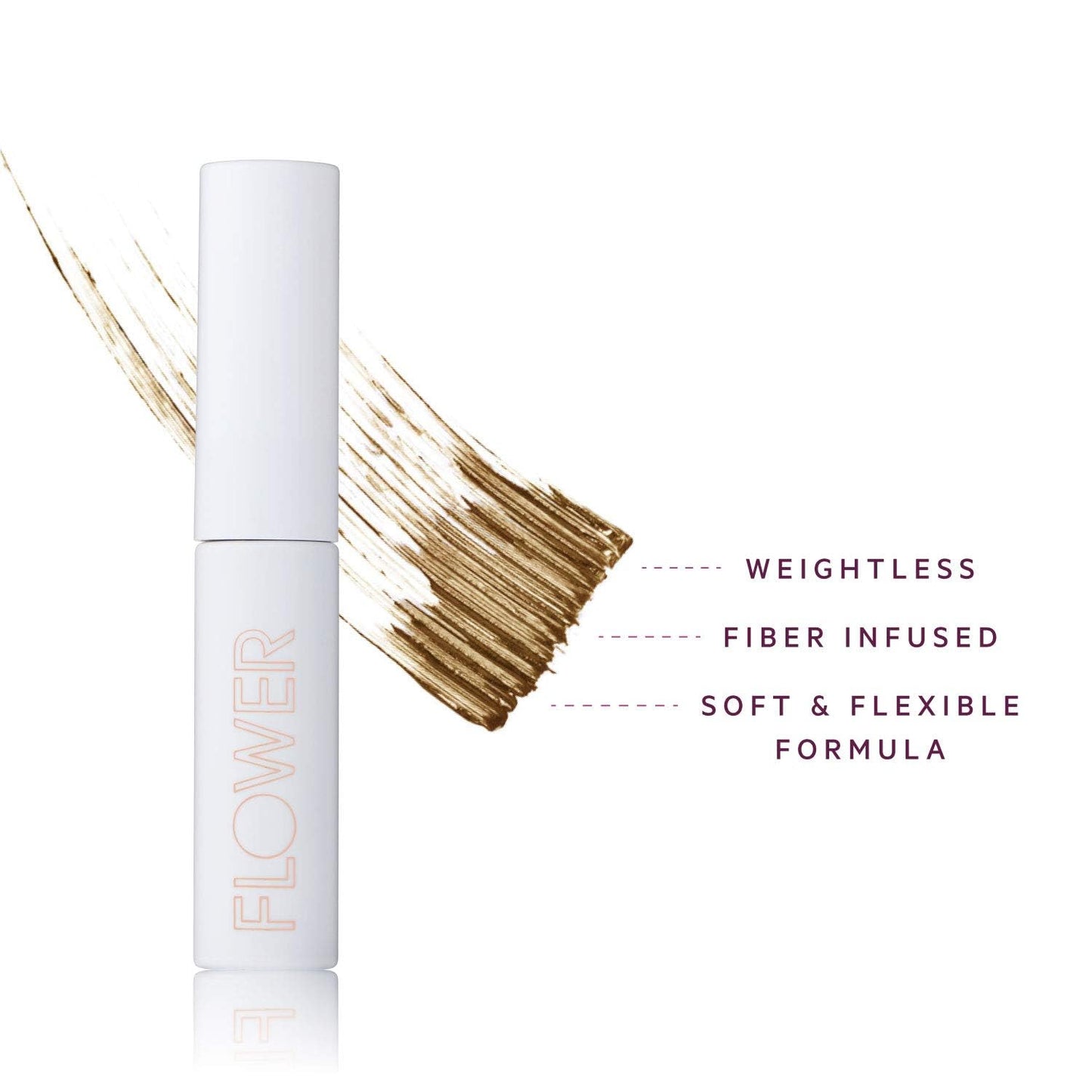 FLOWER BEAUTY By Drew Barrymore Fiber Fix Eyebrow Gel - Tinted Brow Mascara + Fixative for Eyebrows -Long-Lasting + Natural Finish -Vegan +
