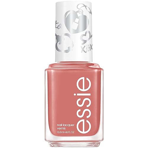 essie Vegan Nail Polish, Limited Edition Valentine's Day 2022 Collection, Neutral Red, Respond with a Kiss 0.46 Ounce
