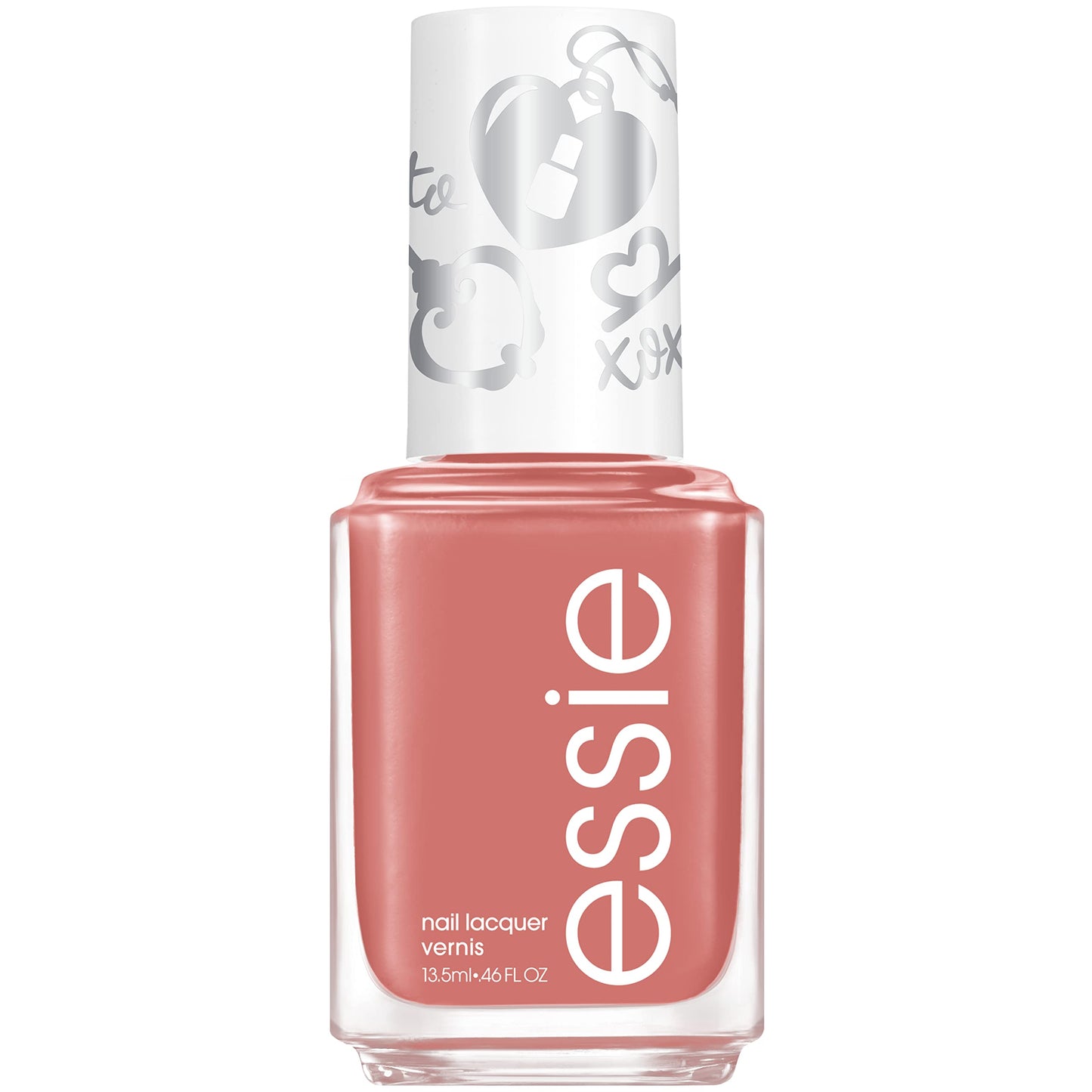 essie Vegan Nail Polish, Limited Edition Valentine's Day 2022 Collection, Neutral Red, Respond with a Kiss 0.46 Ounce