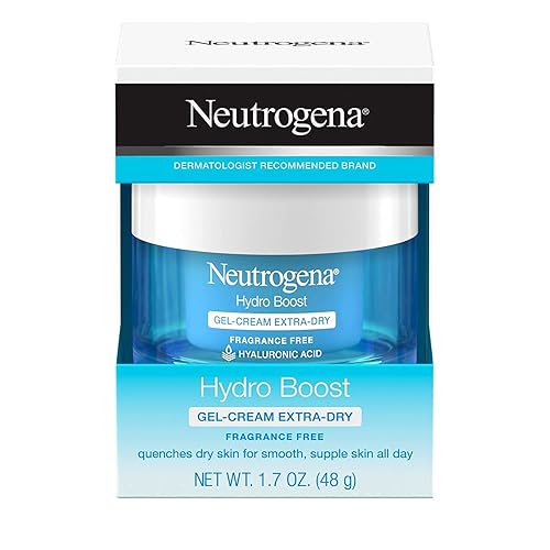 Neutrogena Hydro Boost Hyaluronic Acid Hydrating Face Moisturizer Gel-Cream to Hydrate and Smooth Extra-Dry Skin, 1.7 oz (Pack of 2)