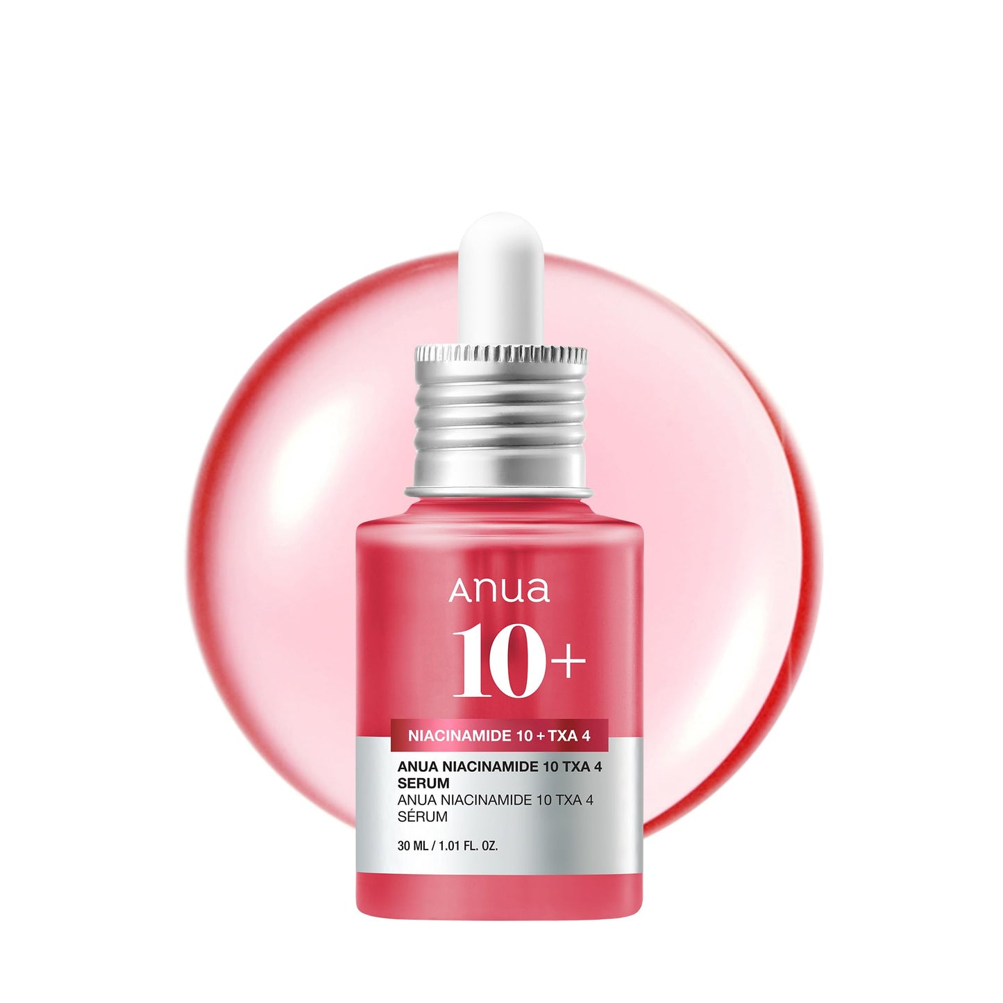 Anua Niacinamide 10 + TXA 4 Serum, Dark Spot Care, Hyaluronic Acid, Tranexamic Acid, Lightweight & Hydrating All-in-One Daily Facial Serum for Glass Beauty and Personal Care ANUA Default Title