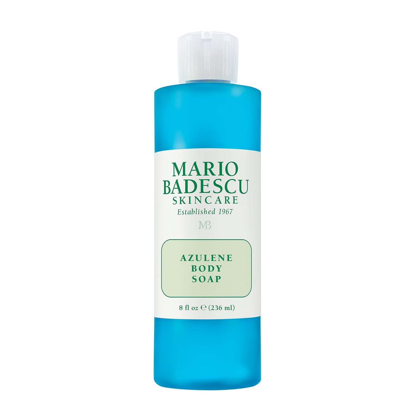 Mario Badescu Azulene Body Soap, Gentle Bath Wash to Soften, Nourish & Cleanse, Comforting Chamomile-Infused Formula for Dry or Sensitive Skin, 8 Fl