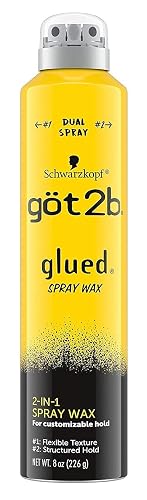 Got 2B Glued Spray Wax 2-In-1 8 Ounce (Pack of 3)
