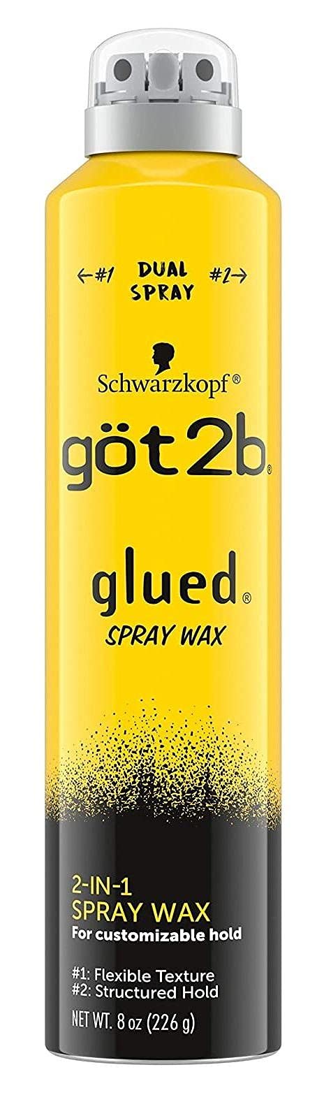 Got 2B Glued Spray Wax 2-In-1 8 Ounce (Pack of 2)
