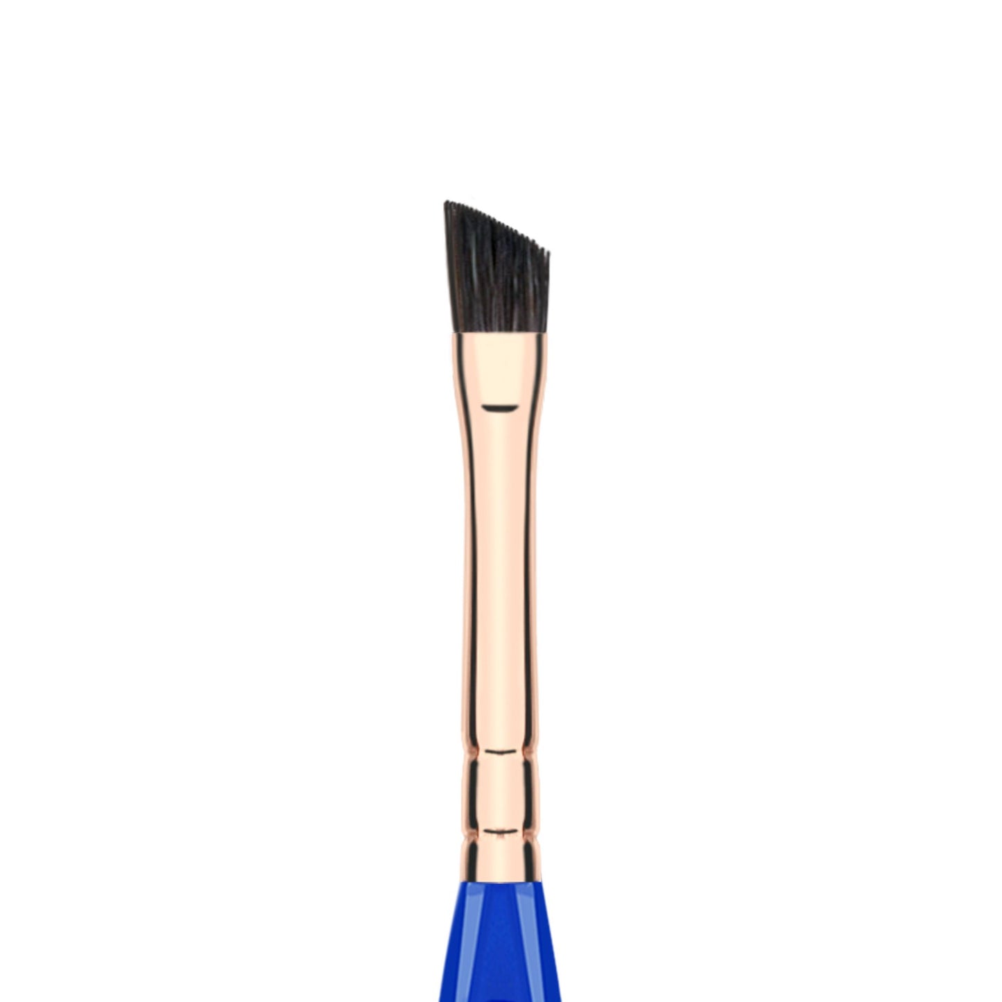 Bdellium Tools Professional Makeup Brush - Golden Triangle 763 Angled Brow - With All Vegan and Soft Synthetic Fibers, For Defining Eyebrows (Blue